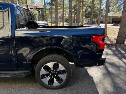Blue 2024 Ford F-150 Lightning Platinum