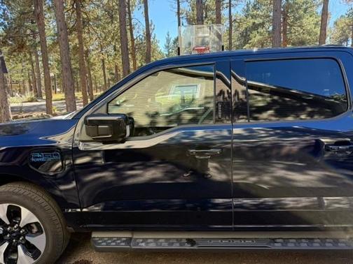 Blue 2024 Ford F-150 Lightning Platinum