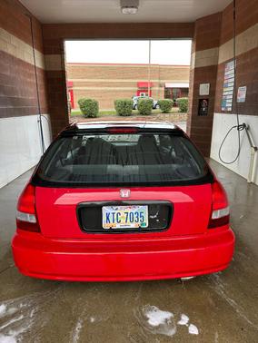 Red 2000 Honda Civic CX