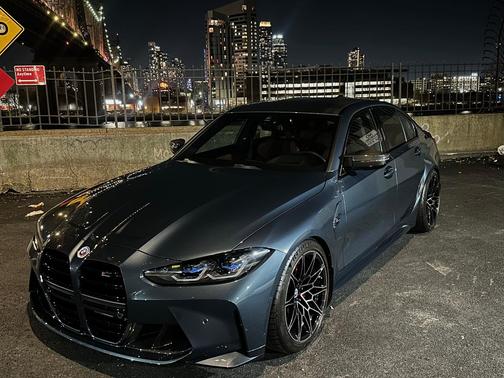 Blue 2022 BMW M3 Competition xDrive