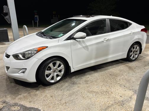 White 2013 Hyundai ELANTRA Limited