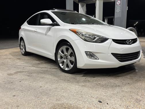 White 2013 Hyundai ELANTRA Limited