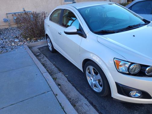 White 2015 Chevrolet Sonic LTZ
