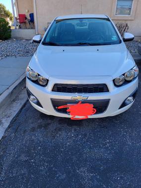 White 2015 Chevrolet Sonic LTZ