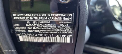 2007 Chrysler Crossfire Base