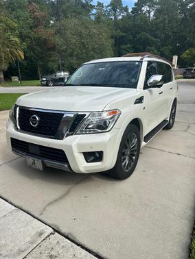 White 2020 Nissan Armada Platinum