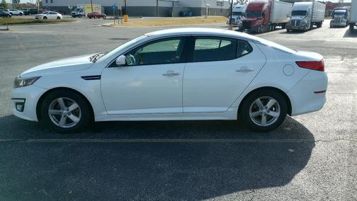 White 2015 Kia Optima LX