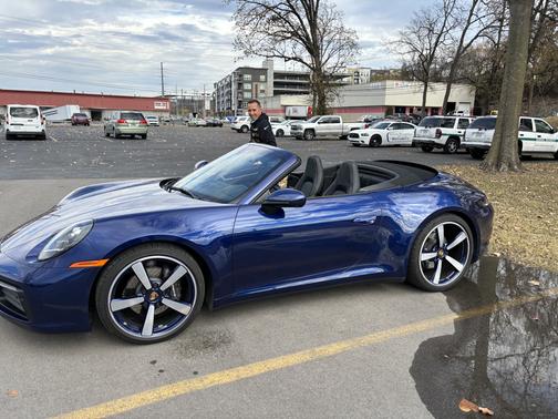 Blue 2020 Porsche 911 911 Carrera 4 Cabriolet