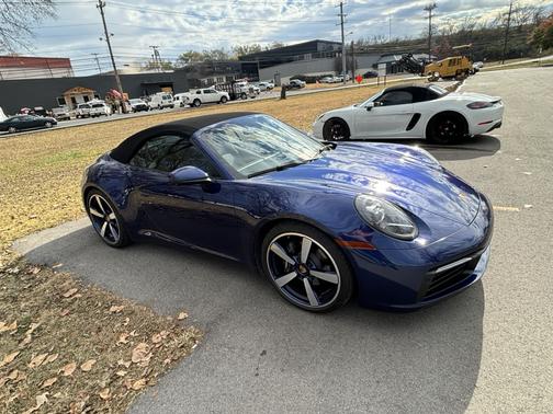 Blue 2020 Porsche 911 911 Carrera 4 Cabriolet