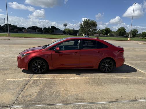 Red 2021 Toyota Corolla LE