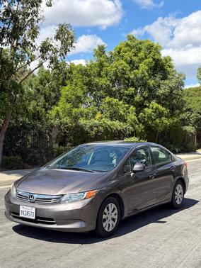 Gray 2012 Honda Civic LX