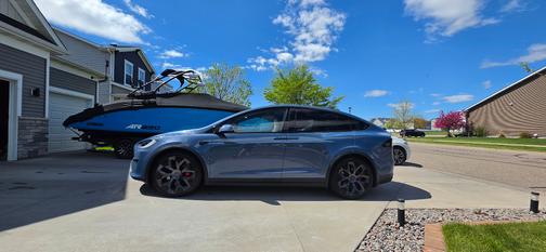 Blue 2026 Tesla Model X Plaid