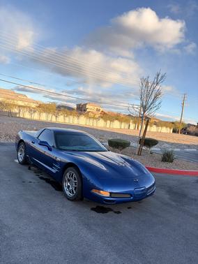 Blue 2002 Chevrolet Corvette Z06