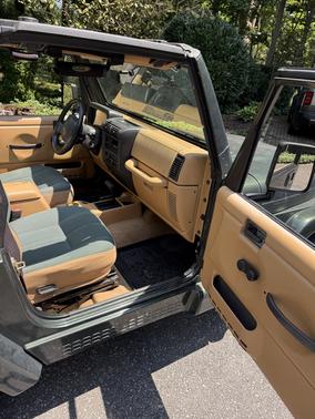 Green 1998 Jeep Wrangler Sahara