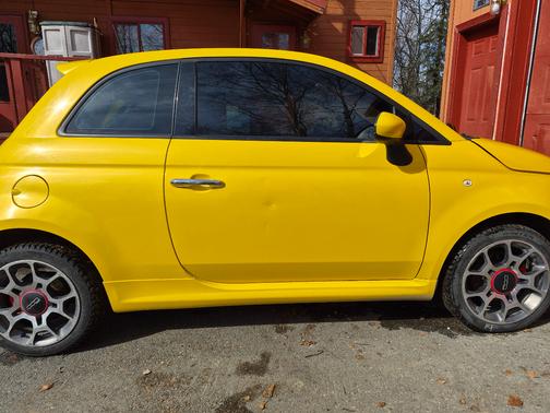 Yellow 2015 FIAT 500 Sport