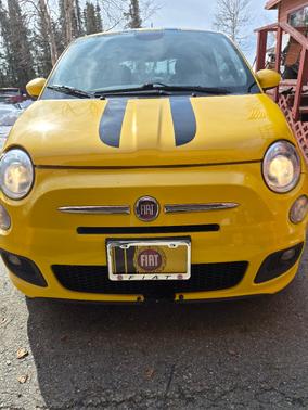 Yellow 2015 FIAT 500 Sport