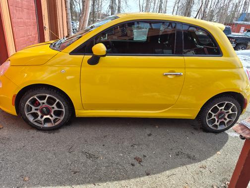 Yellow 2015 FIAT 500 Sport