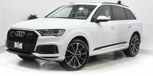 White 2023 Audi Q7 55 Premium Plus
