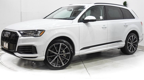 White 2023 Audi Q7 55 Premium Plus