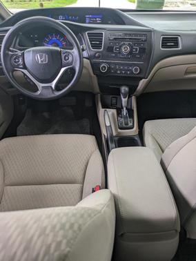White 2015 Honda Civic LX
