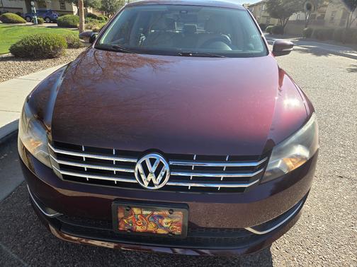 Red 2013 Volkswagen Passat 2.0 TDI SE w/ Sunroof