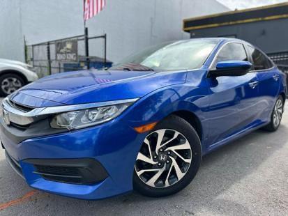 Blue 2017 Honda Civic EX