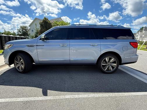Blue 2019 Lincoln Navigator L Black Label