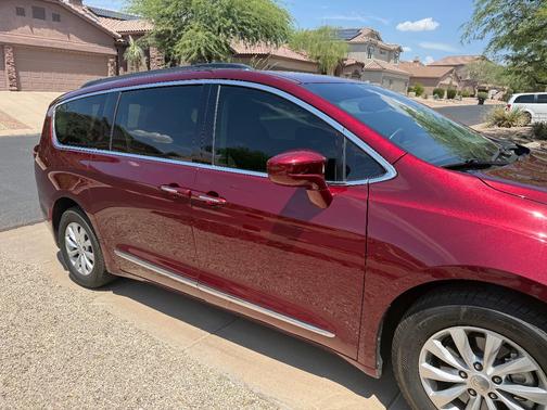 Red 2017 Chrysler Pacifica Touring-L