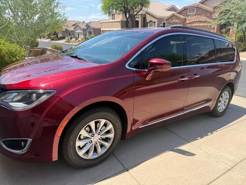 Red 2017 Chrysler Pacifica Touring-L