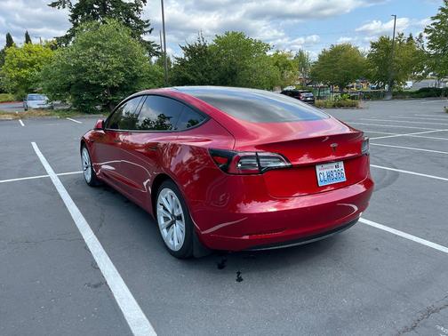 Red 2022 Tesla Model 3 Base