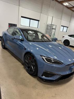 Blue 2026 Tesla Model S Plaid