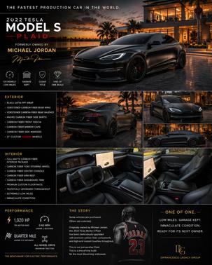 Black 2022 Tesla Model S Plaid