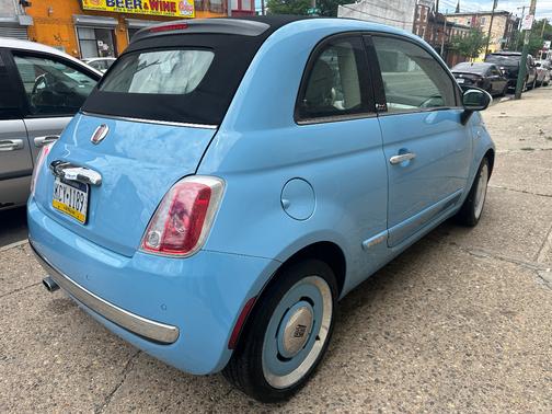 Blue 2015 FIAT 500C Lounge