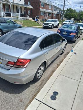 Silver 2013 Honda Civic LX