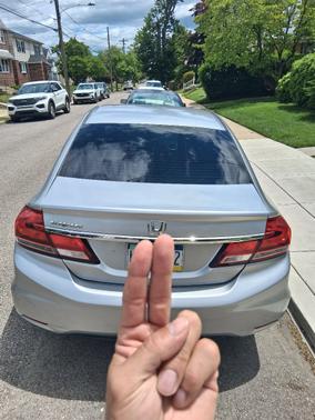 Silver 2013 Honda Civic LX