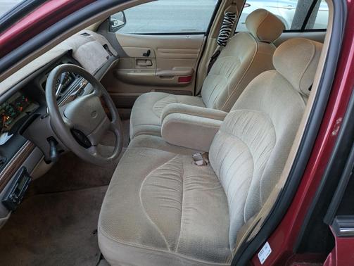 Red 1997 Ford Crown Victoria LX