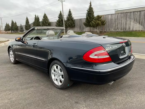 Blue 2004 Mercedes-Benz CLK-Class 320 Cabriolet