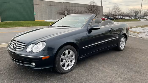 Blue 2004 Mercedes-Benz CLK-Class 320 Cabriolet