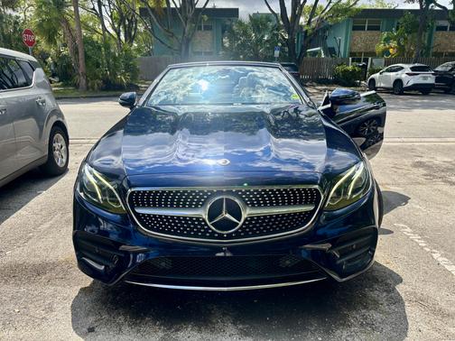 Blue 2018 Mercedes-Benz E-Class E 400 4MATIC