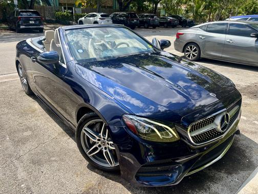 Blue 2018 Mercedes-Benz E-Class E 400 4MATIC