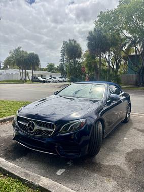 Blue 2018 Mercedes-Benz E-Class E 400 4MATIC