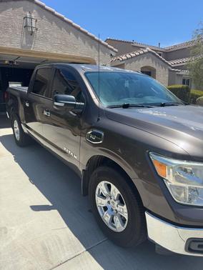 Beige 2017 Nissan Titan SV