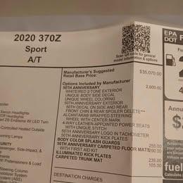 2020 Nissan 370Z Sport
