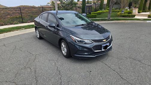 Blue 2017 Chevrolet Cruze LT