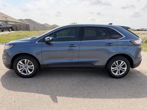 Blue 2018 Ford Edge SEL