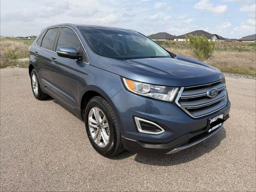 Blue 2018 Ford Edge SEL