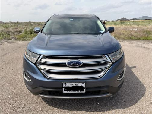 Blue 2018 Ford Edge SEL