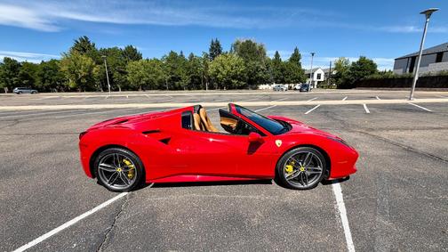 Red 2017 Ferrari 488 Spider Base