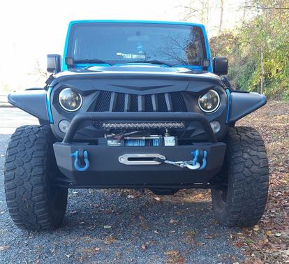 Blue 2014 Jeep Wrangler Willys Wheeler