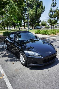 Black 2002 Honda S2000 Base